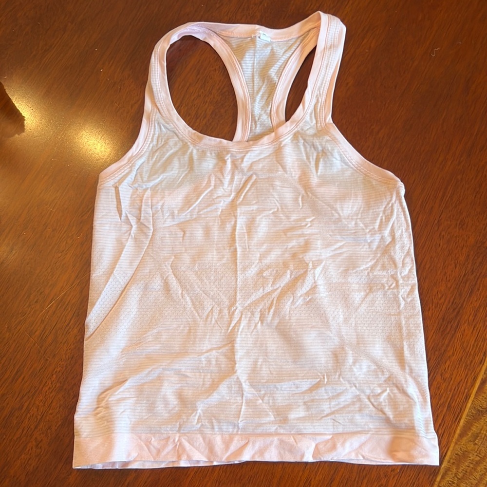 Lululemon swiftly tech racerback tank top 2.0 race length strawberry milkshake